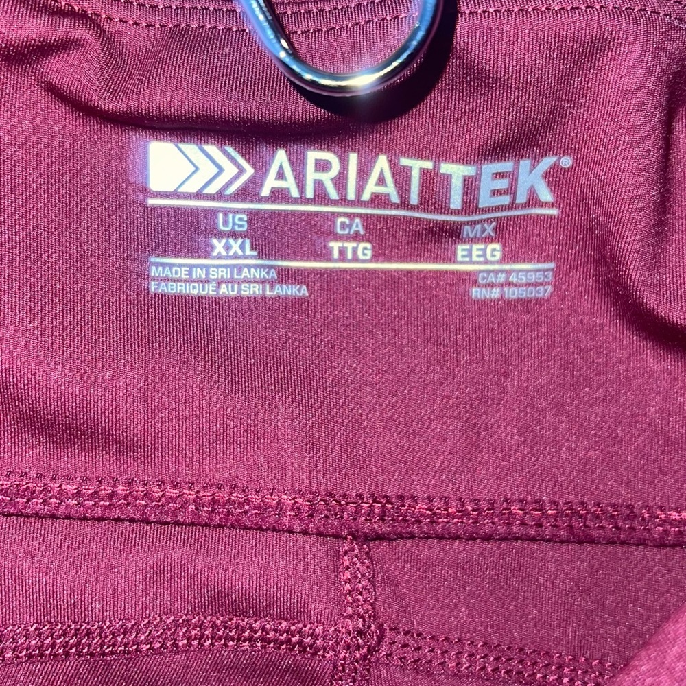 Ariat Maroon Compression Leggings - Picture 5 of 5